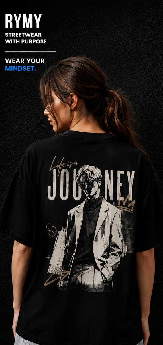 Life Is a Journey Oversized T-Shirt