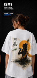 Jai Shri Krishna Oversized T-Shirt