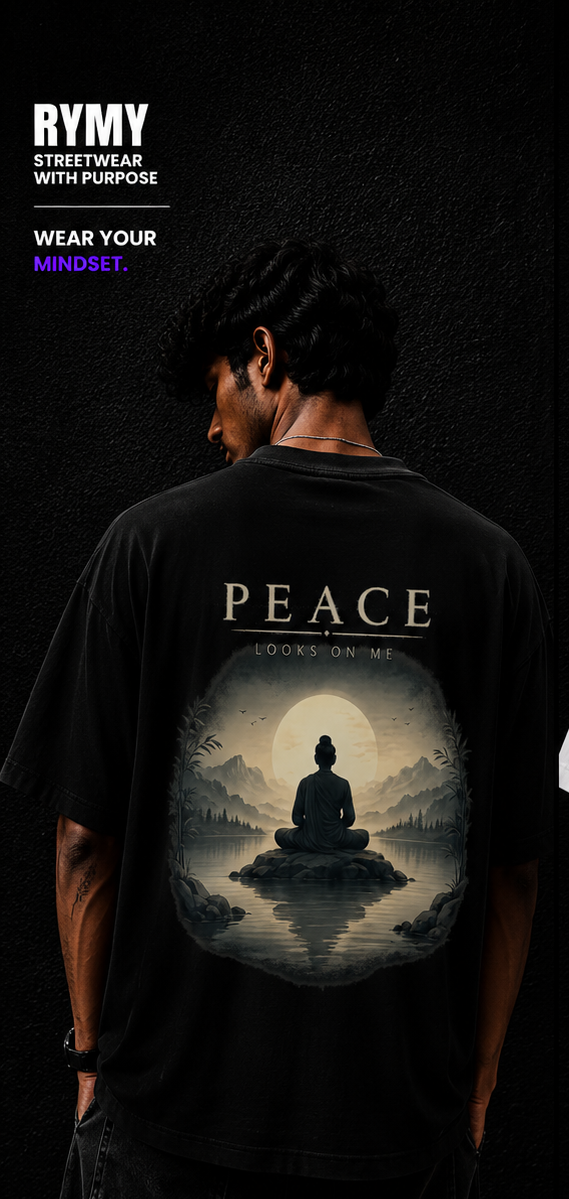 Peace Looks On Me Oversized T-Shirt