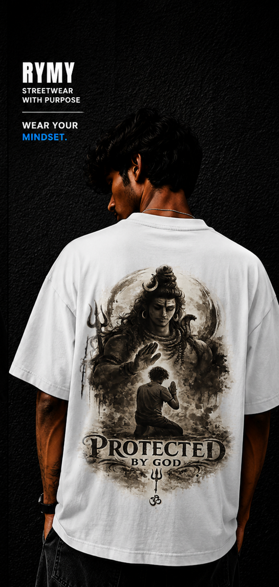 Protected by God Oversized T-Shirt