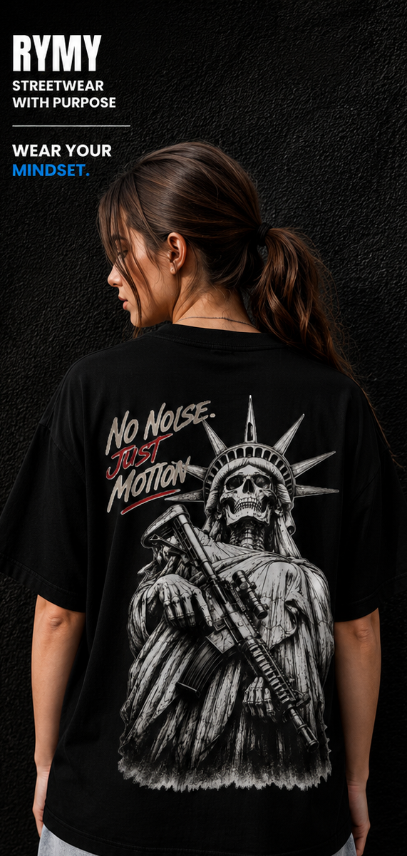 No Noise Just Motion Oversized T-Shirt