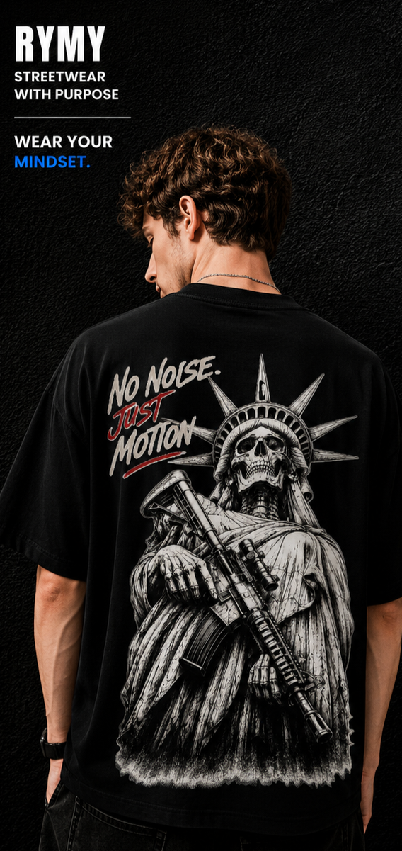 No Noise Just Motion Oversized T-Shirt
